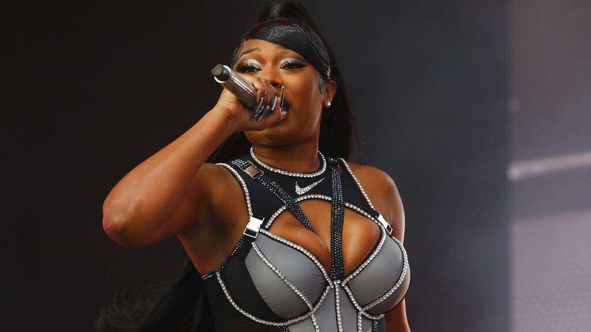 Musician Megan Thee Stallion performs at the 2021 Governors Ball music festival at Citi Field on Saturday, Sept. 25, 2021, in New York.