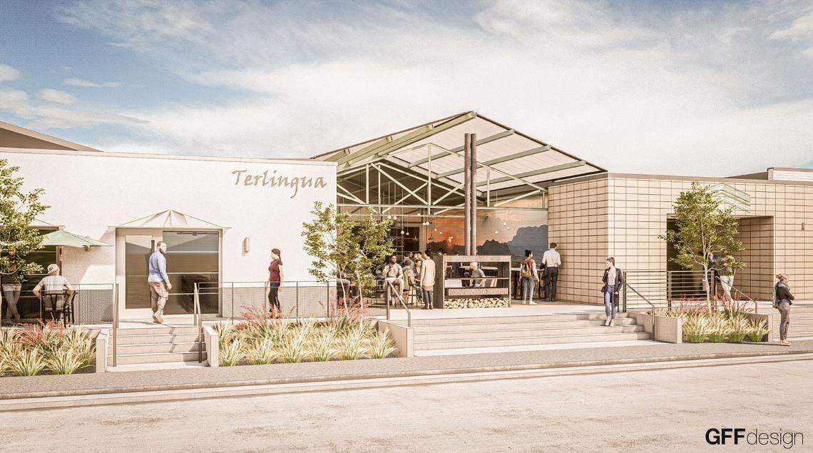 Artist renderings of The Foundry District redevelopment along Carroll Street and White Settlement Road.