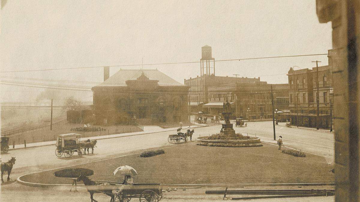 While the horse-drawn hearse and buildings are gone, the Al Hayne Monument still stands in Fort Worth as a reminder of a man who gave his life to save others.