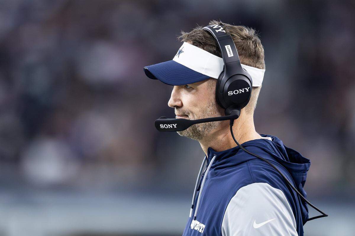 Dallas Cowboys head coach Brian Schottenheimer, shown during Saturday’s game, said he sees no reason to panic about backup quarterback Joe Milton.