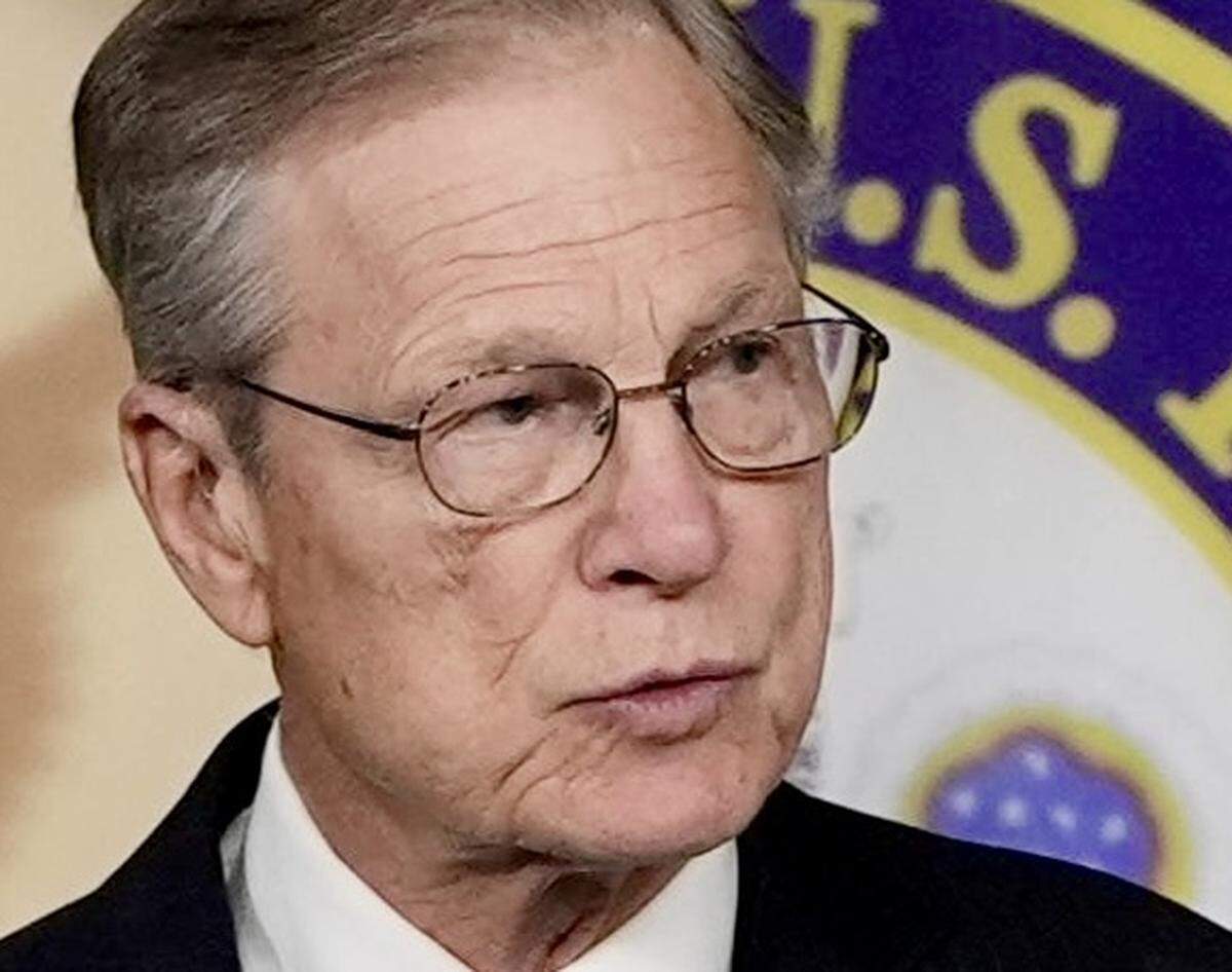 Congressman Brian Babin, R-Texas, center, Chairman of the House Science, Space, and Technology Committee, speaks about the introduction of the Birthright Citizenship Act at a press conference on Thursday, Jan. 23, 2025.