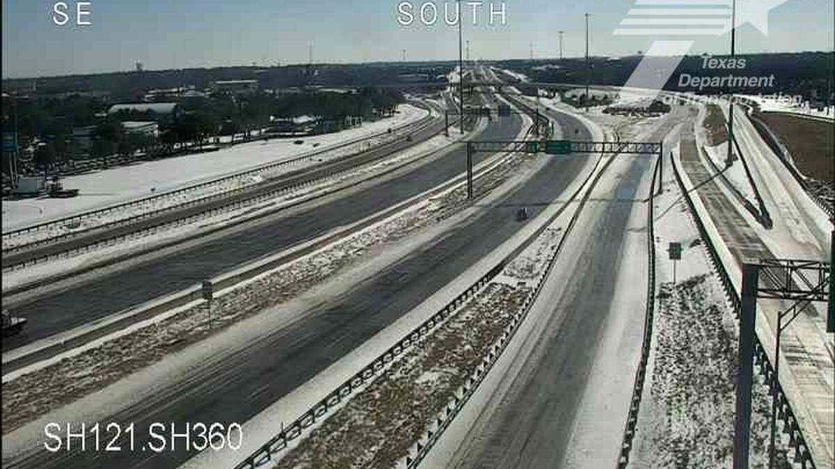 Officials have been warning North Texas to stay off the roads as much as possible. 