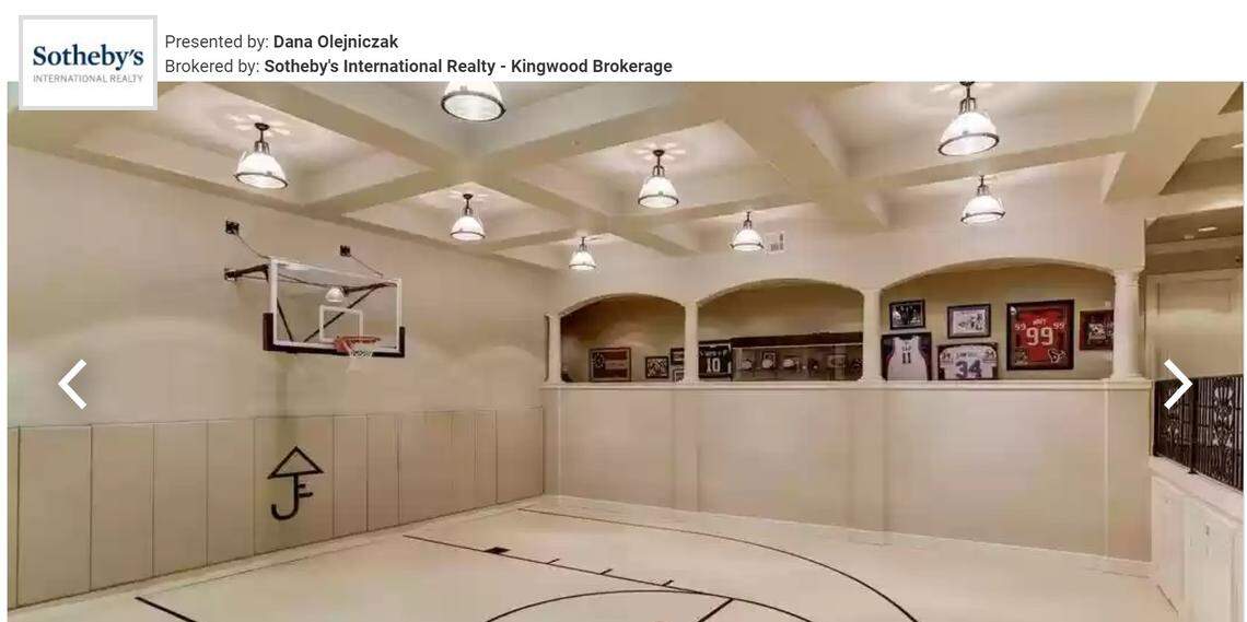 Indoor basketball court