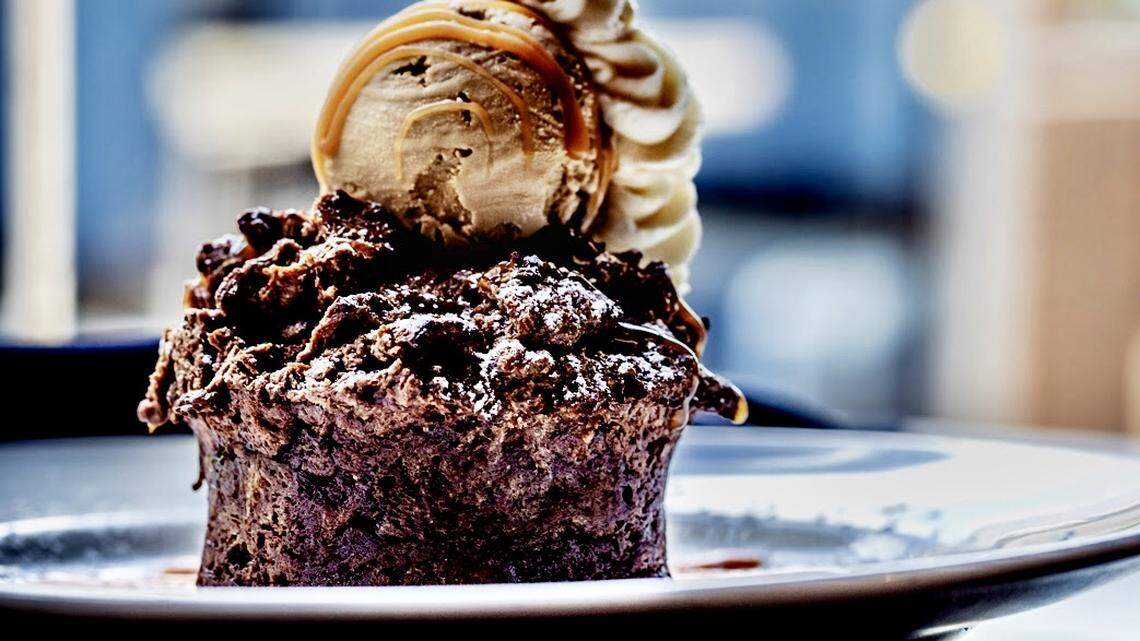 Nutella bread pudding at Del Frisco’s Grille.