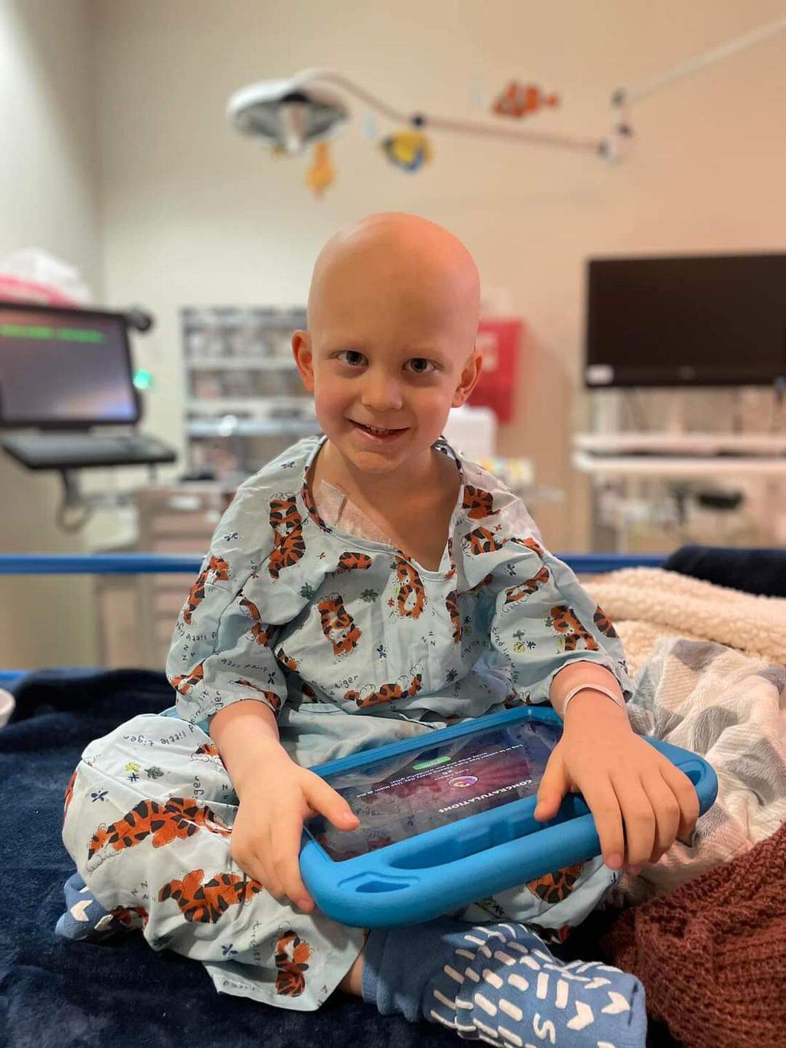 Rylan Pruitt, a 6-year-old from Fort Worth, has been fighting a brain tumor since May.