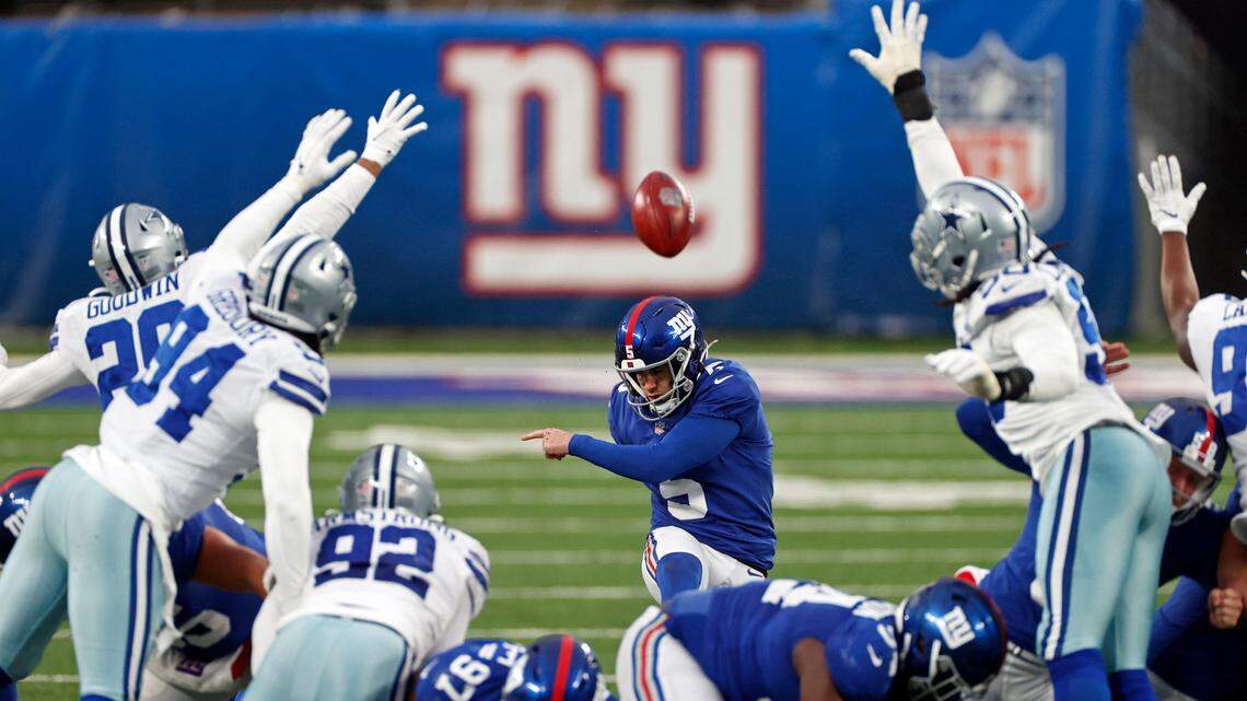 The New York Giants beat the Dallas Cowboys in the 2020 season finale in New York. It was their first win over the Cowboys since Dec. 2016.