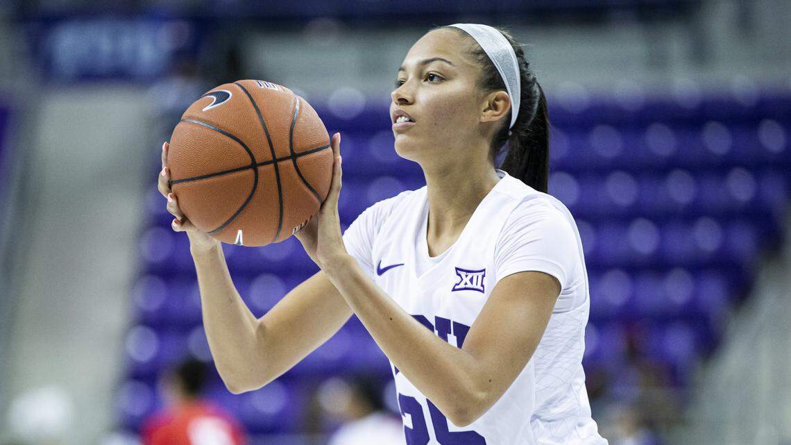 TCU guard Kianna Ray (25) during an NCAA women’s basketball game against Cornell at Schollmaier Arena in Fort Worth, Texas, Sunday, Nov. 10, 2019. TCU won 59-49.