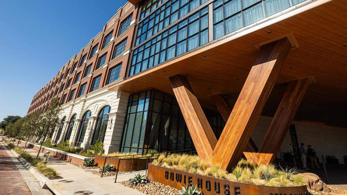 The outside of the new Bowie House hotel in Fort Worth on Tuesday, Nov. 28, 2023.