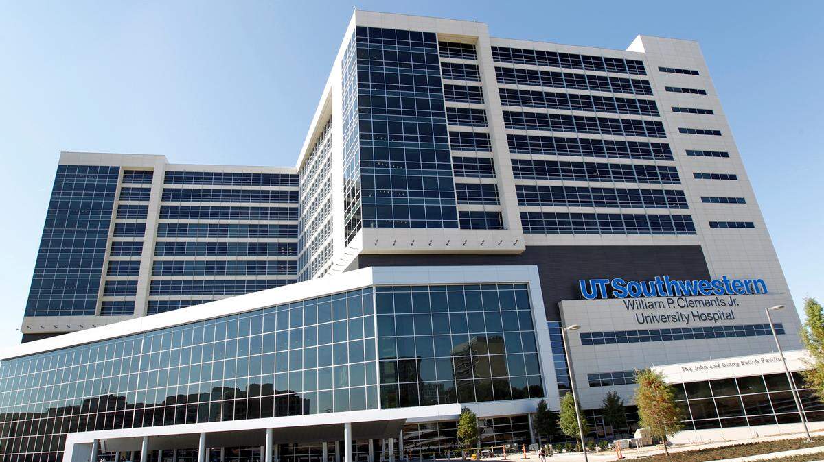 The William P. Clements Jr. University Hospital at UT Southwestern Medical Center in Dallas is shown in this file photo. A Fort Worth group has donated $25 million for brain disorder research at UT Southwestern.