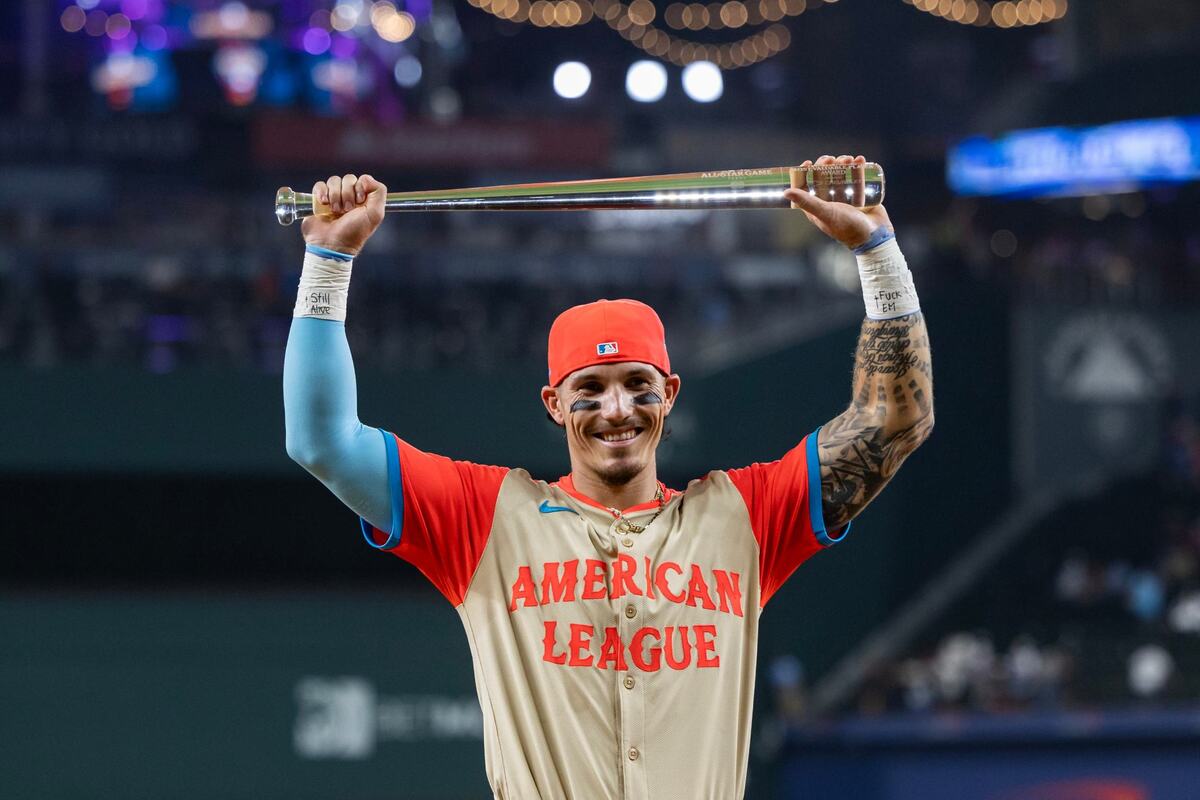 Boston Red Sox outfielder Jarren Duran is photographed with the Ted Williams All Star Game MVP award after hitting the game winning home run for the American League at the MLB All Star Game at Globe Life Field in Arlington on Tuesday, July 16, 2024.