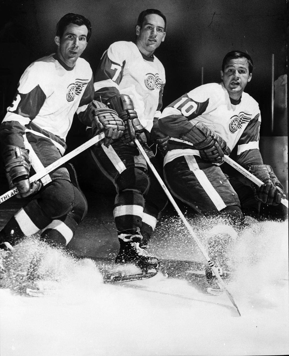 Nov. 4, 1967: Fort Worth Wings’ high-scoring ice hockey trio, from left, Allan Johnson, Rick McCann and Gary Marsh.