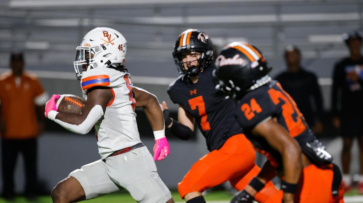 Bowie running back Darrion Bowers (6) is a nominee for the player of the week.