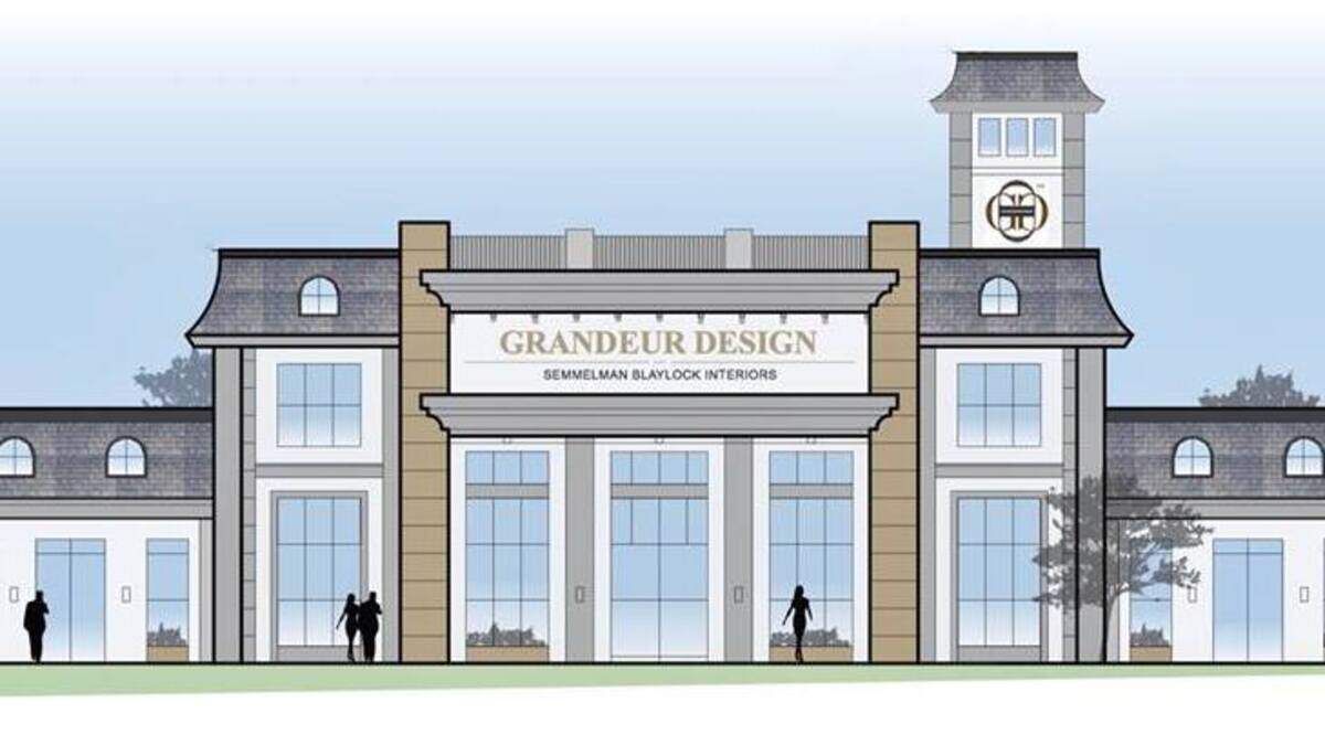 This is a rendering of the 10,000 square-foot building that will house the new Grandeur Design studio on West Vickery Boulevard. The design studio will take up 4,000 square feet of space in the center of the building, while building owners Brenda Blaylock and Susan Semmelmann will lease the spaces on either side.