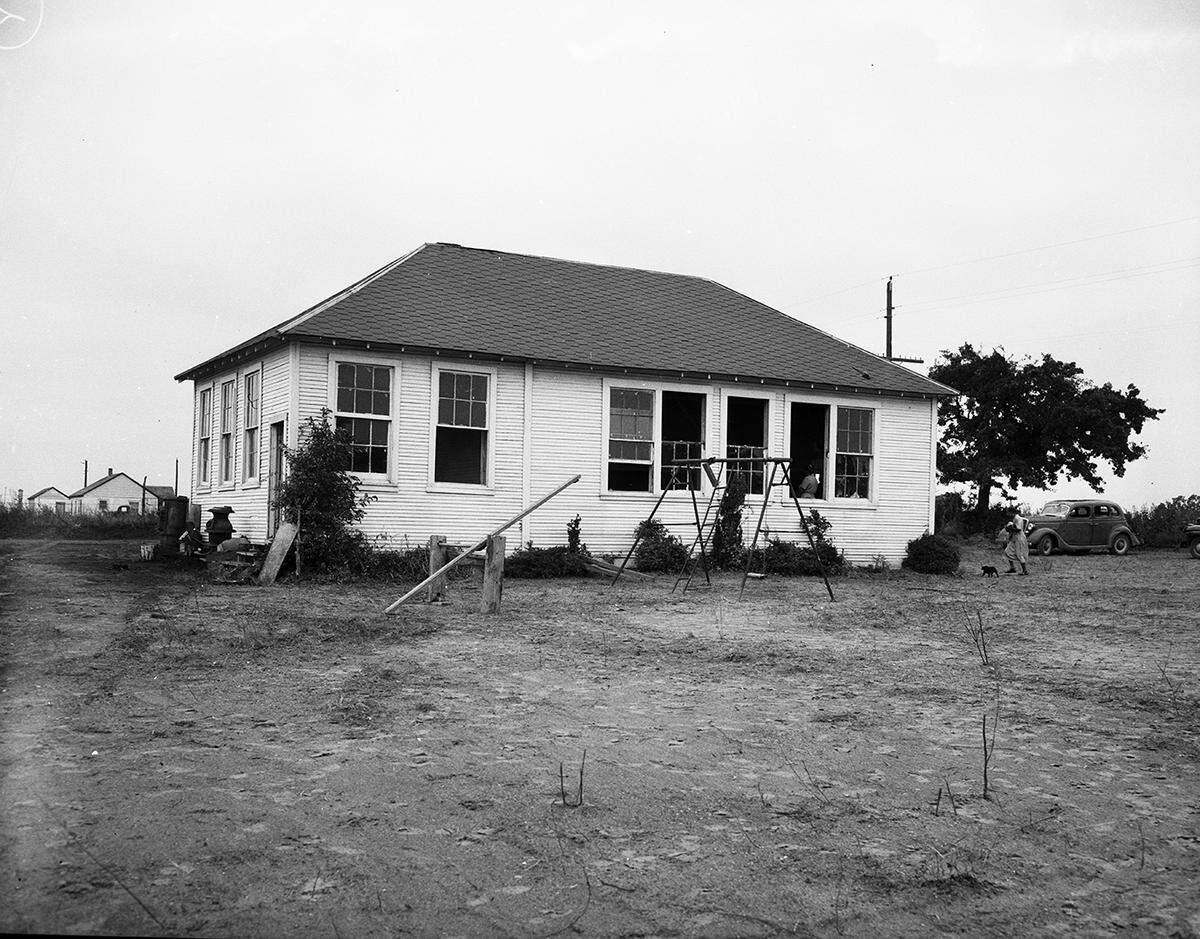 The Mosier Valley school, a segregated school for African American children in the Euless school district, is shown in 1950. Parents of the school’s students were denied their requests to enroll their children in another Euless school that maintained a white student base.