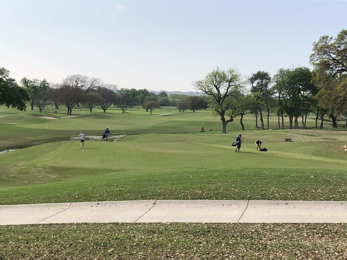 There are no flagsticks at Rockwood Golf Course amid the coronavirus pandemic.