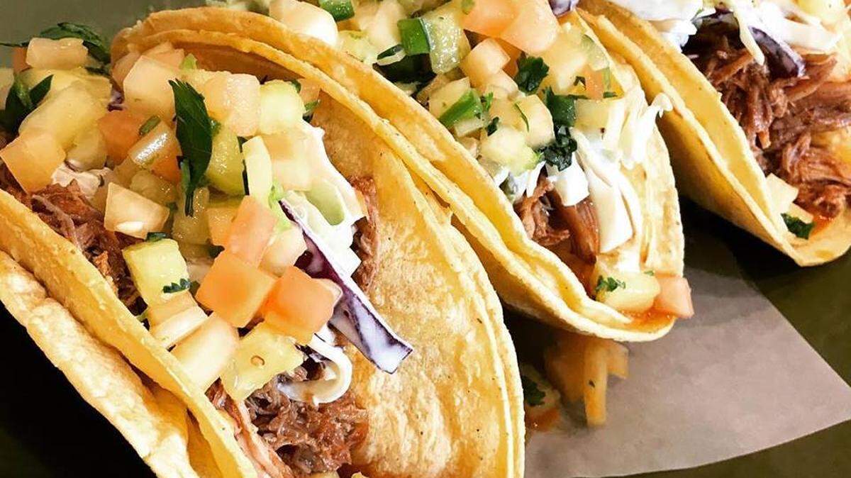 Pulled pork tacos from Boca 31. The Denton Latin street-food restaurant will open a Keller location this week.