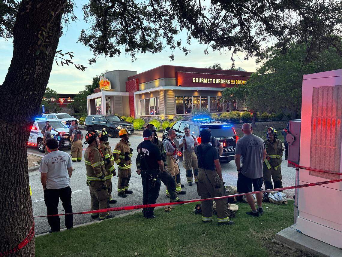 Fort Worth firefighters respond to a two-alarm fire at Hulen Mall on Friday night, June 27. Shoppers and employees were evacuated from the mall.