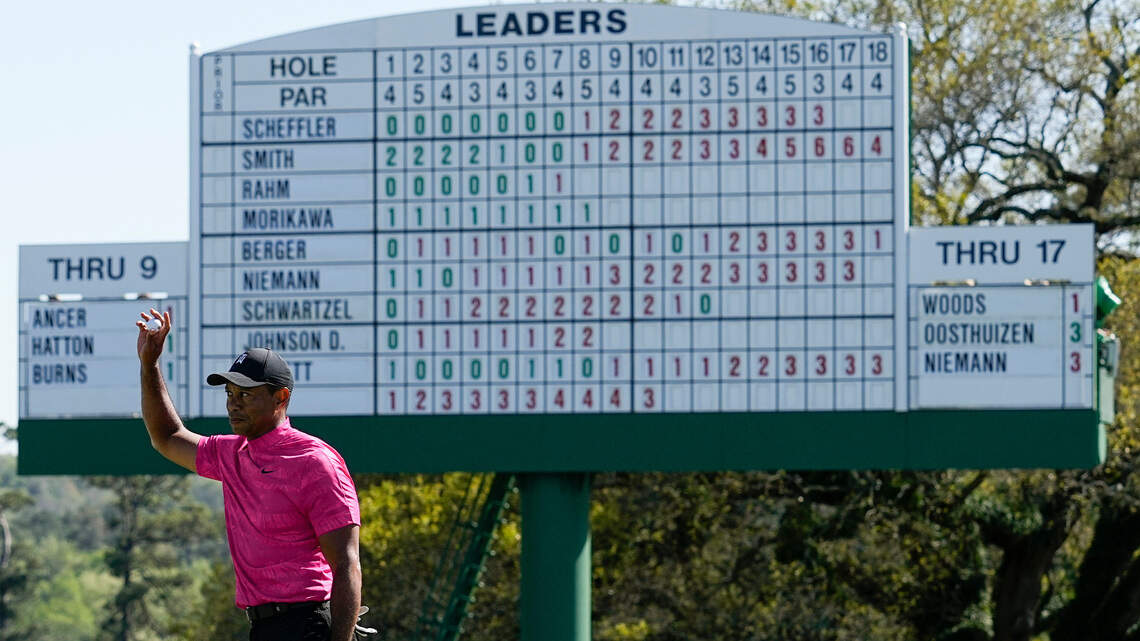 Tiger Woods is back. He showed us, and told us, during hot mic moment at the Masters