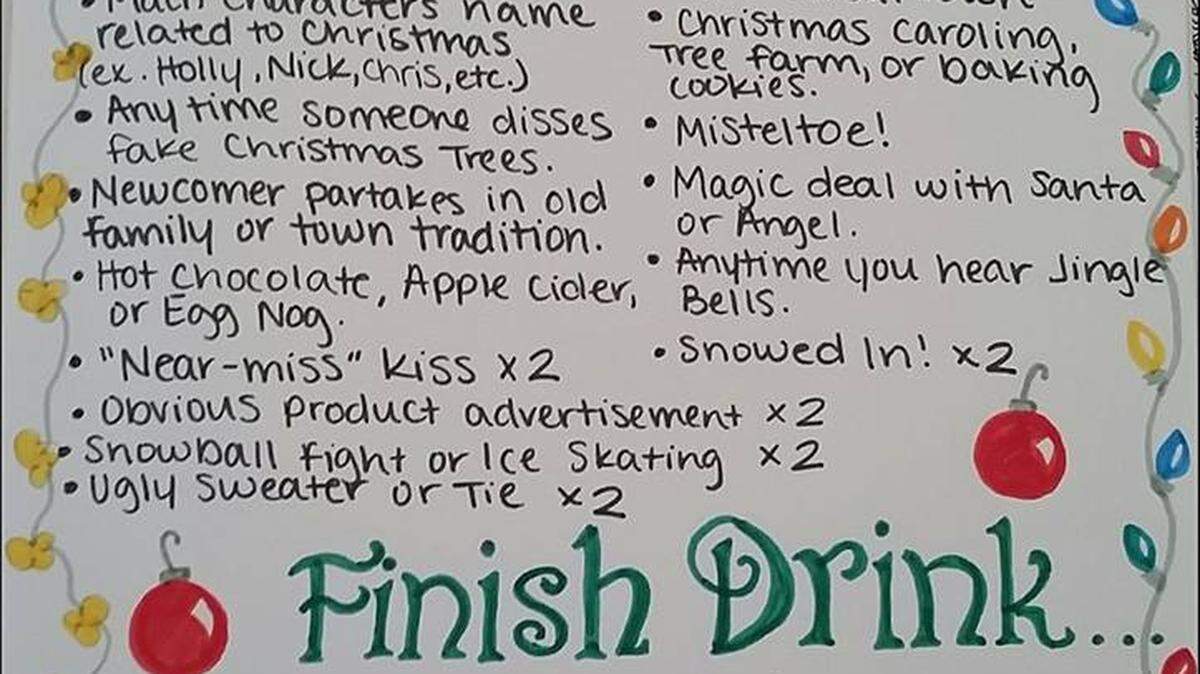 This is the game that Fort Worth's Brittany Graves came up with to play while watching Hallmark Christmas movies.