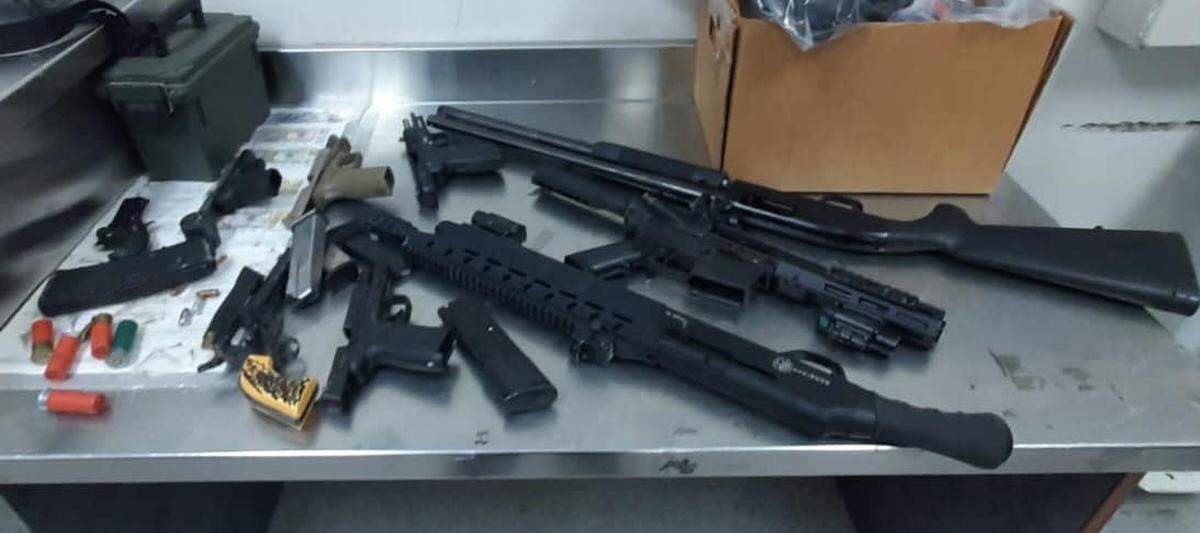 About 900,000 doses worth of fentanyl, other drugs, and multiple weapons were seized from a Fort Worth home in the 6200 block of Ramey Avenue on Tuesday.