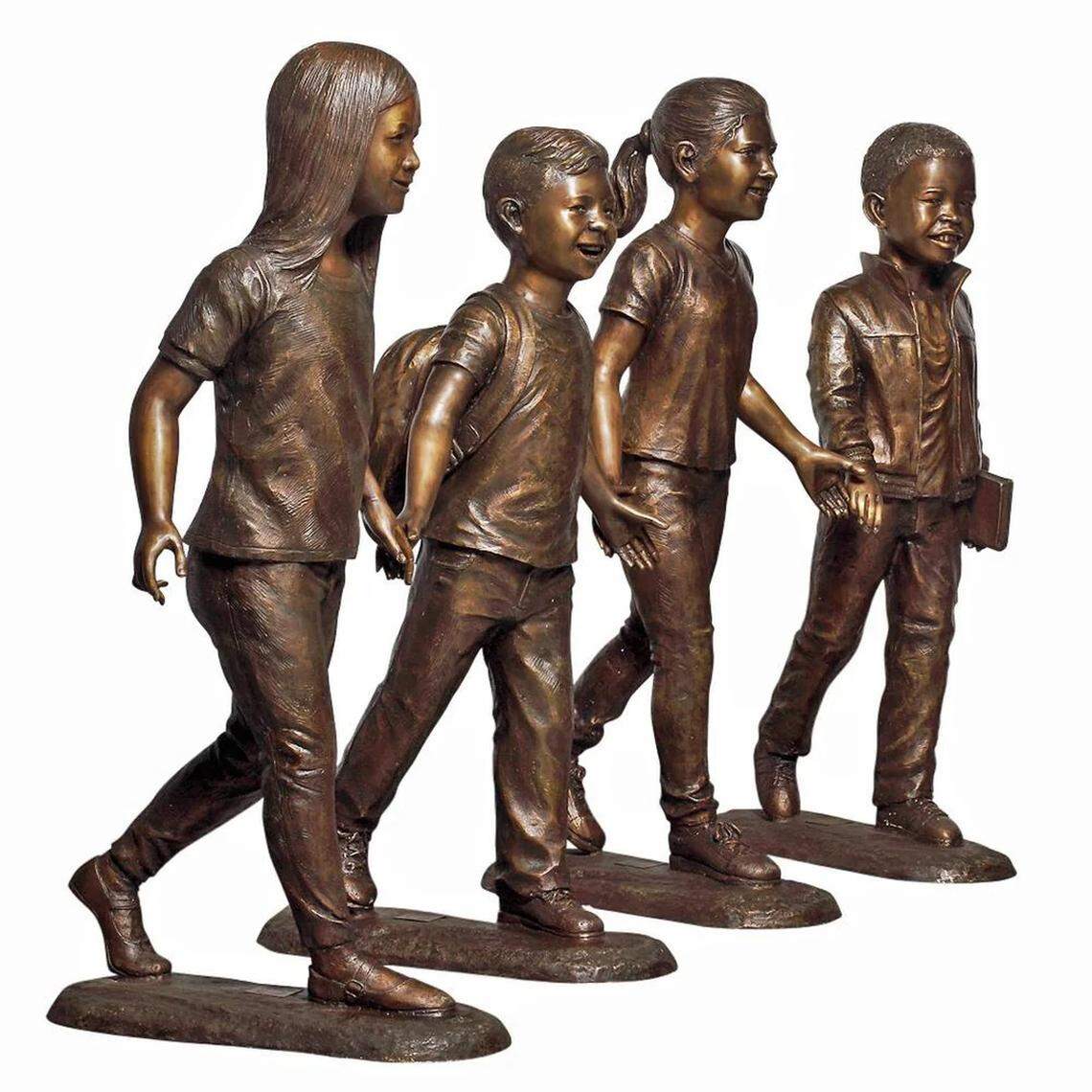 An example of the statue that will be used for the landmark to honor and reflect the 1956 Mansfield Crisis, where three Black students were unable to integrate Mansfield High School.