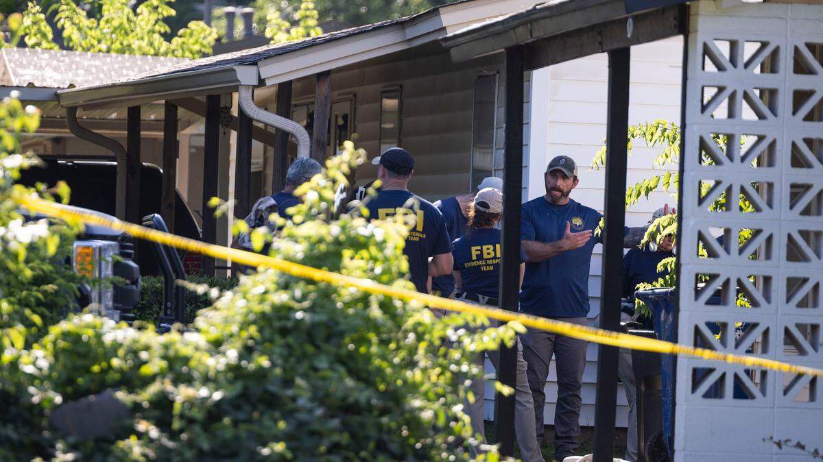 Crime-scene tape blocks off the home where 6-year-old Noel Rodriguez-Alvarez lived on Wisteria Drive in Everman, Texas.