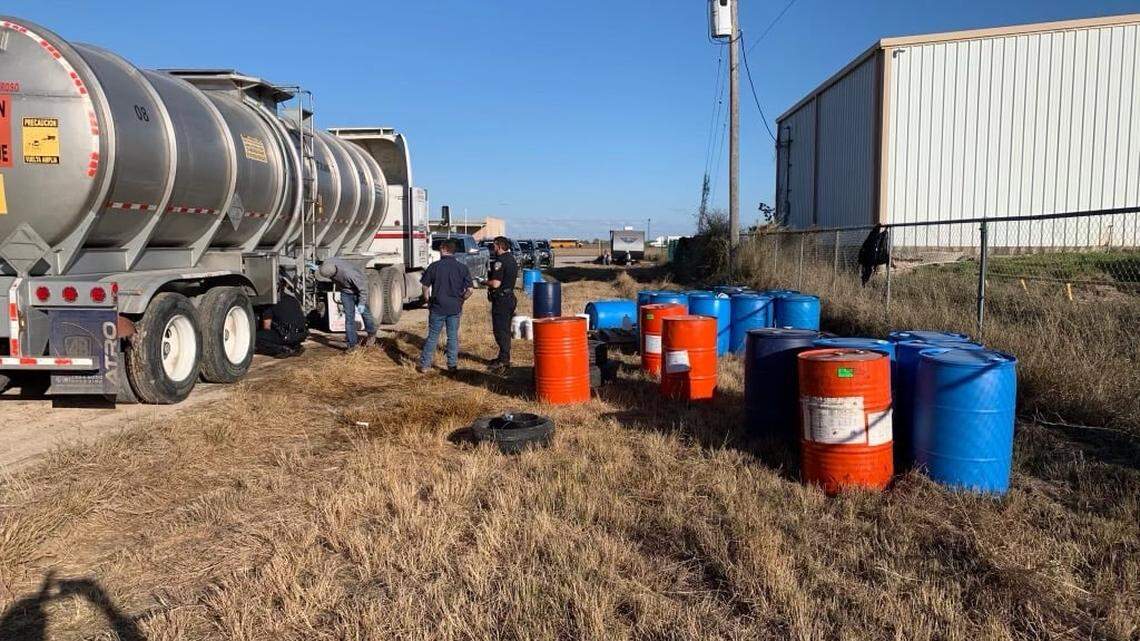 A Pharr, Texas, police officer noticed something suspicious while on patrol.