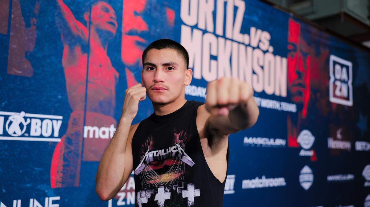 Grand Prairie native Vergil Ortiz, Jr., the undefeated WBO International welterweight champ fights undefeated contender Michael “The Problem” McKinson Saturday at Dickies Arena. Ortiz is 18-0 with 18 knockouts. McKinson is 22-0 with two KOs.