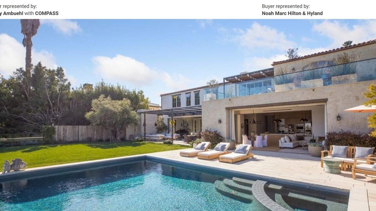 Actor Michelle Pfeiffer and her husband, TV producer David E. Kelley, sold their Pacific Palisades, California, estate for $25 million.