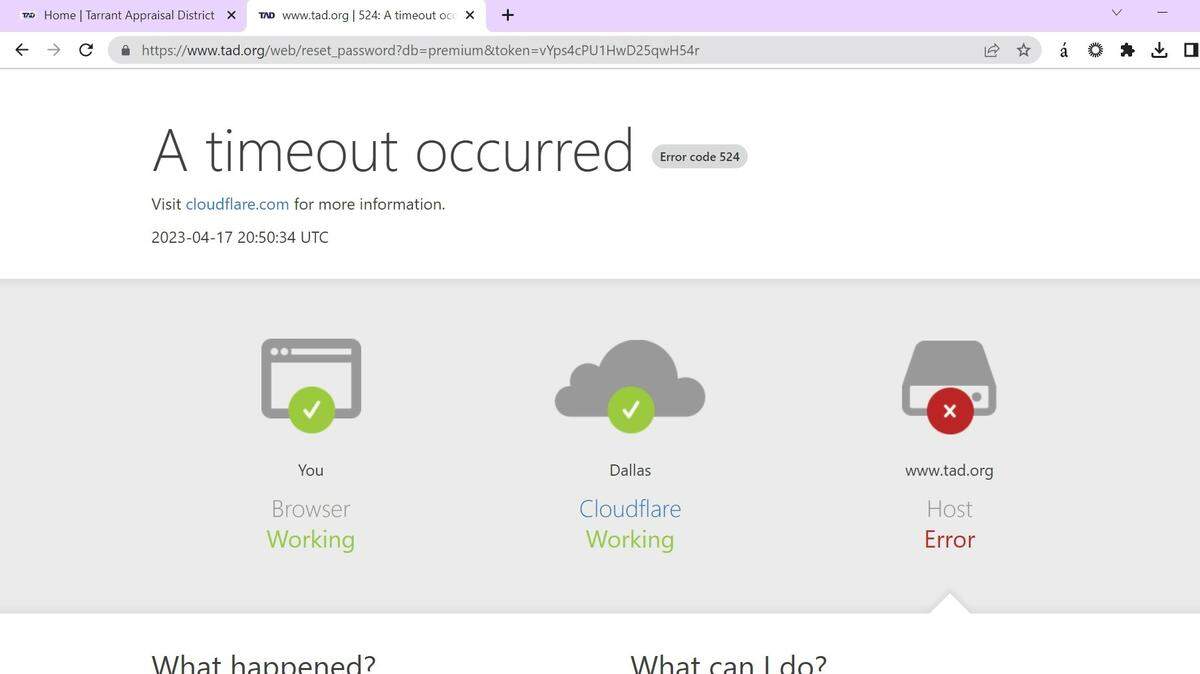 Tarrant Appraisal District’s new website crashed just one week after launch