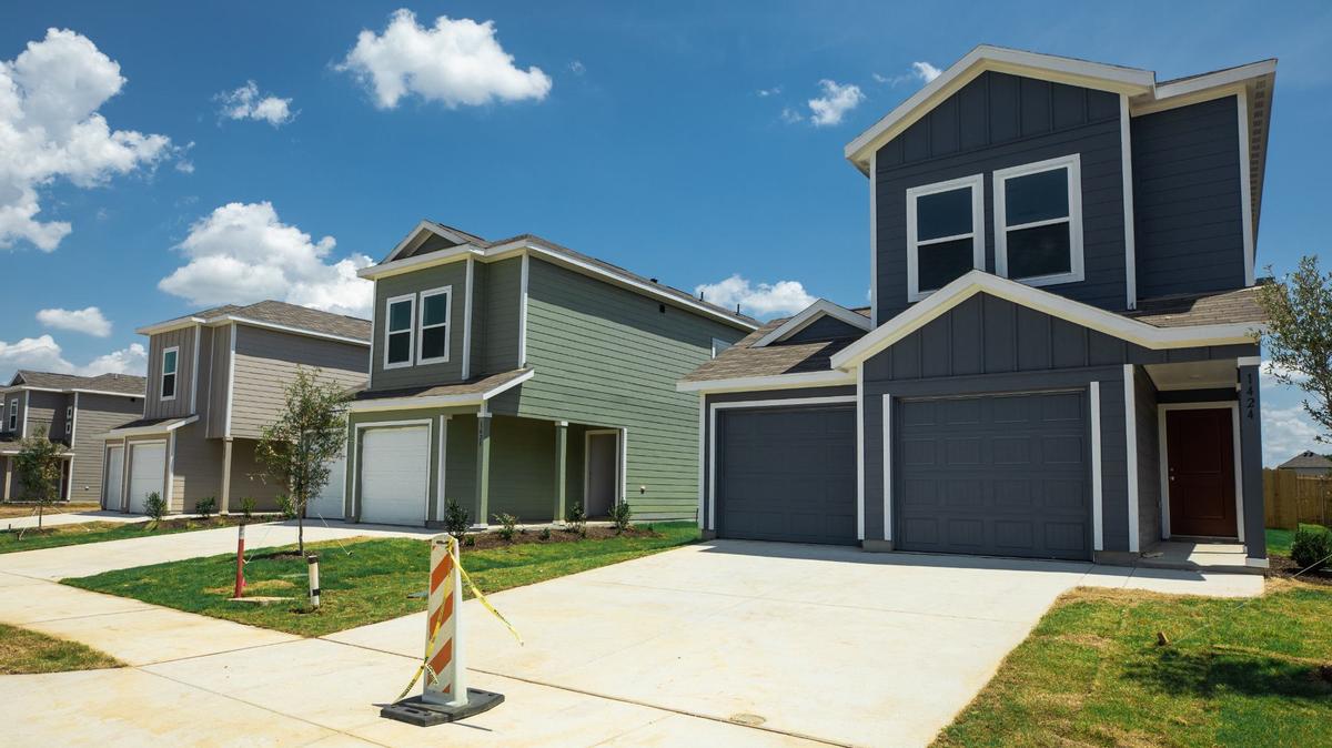 Lennar, a national home builder, is selling newly constructed homes on Silver Spruce Lane on the southern edge of Fort Worth for less than $300,000.