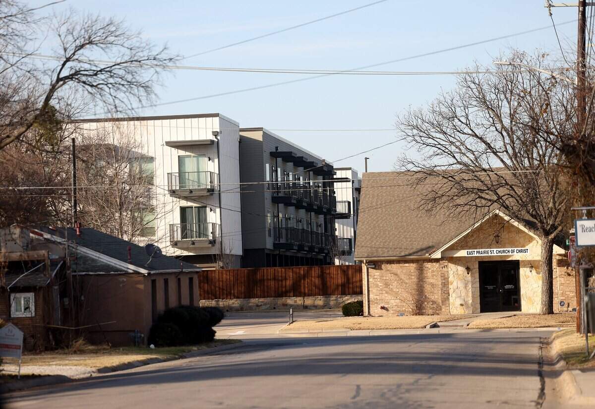 A 326-unit mixed-use apartment complex constructed in southeast Denton sparked fears of gentrification for many of the longtime residents.