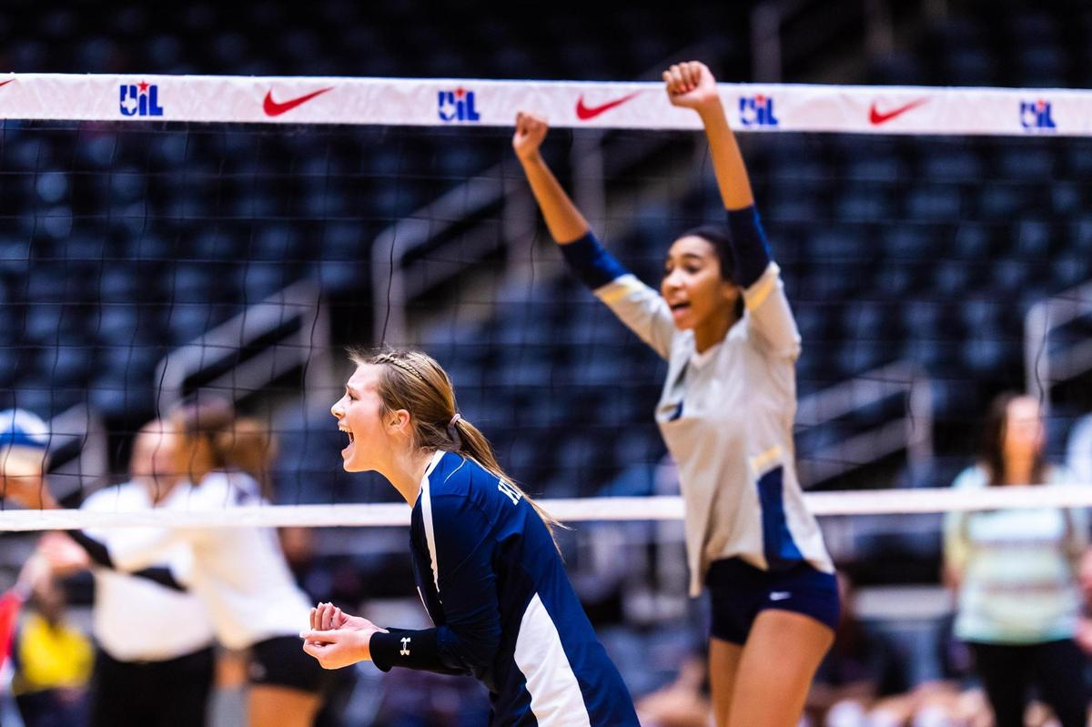 Landry McEachern (4) celebrates during the 6A state semifinal game between Keller and Fort Bend Ridge Point at the Curtis Culwell Center in Garland on November 19, 2021. Photo by Matt Smith. Special to the Star-Telegram.