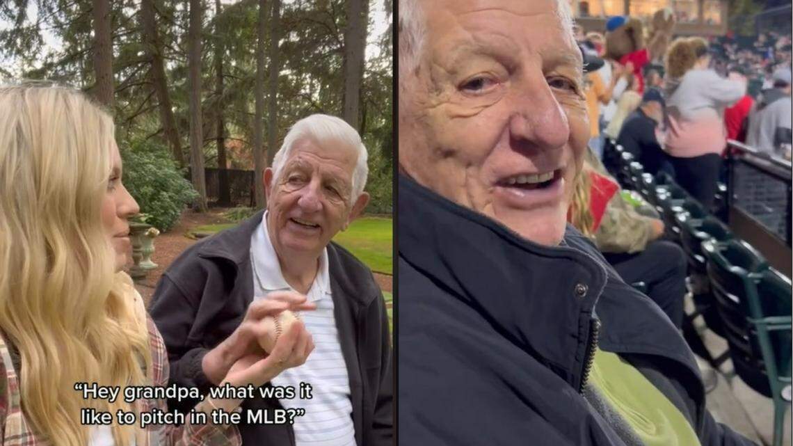 Former MLB great Wes Stock is the star of his granddaughter’s (@meganrage) popular TikTok page.