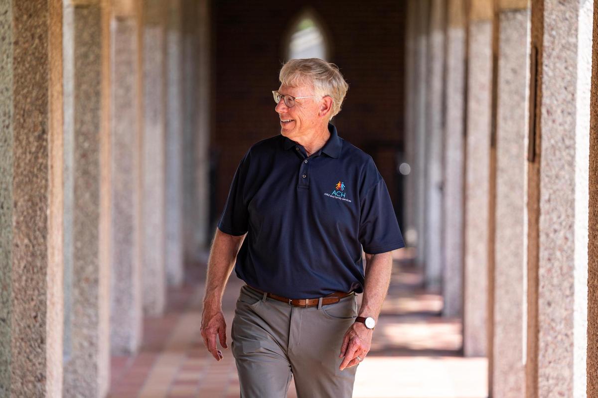 Wayne Carson, the CEO of ACH Child and Family Services, at the chapel on the campus of his organization’s headquarters at the former Masonic Home and School of Texas. ACH moved there with a goal of advancing its mission while being part of a community, he said.