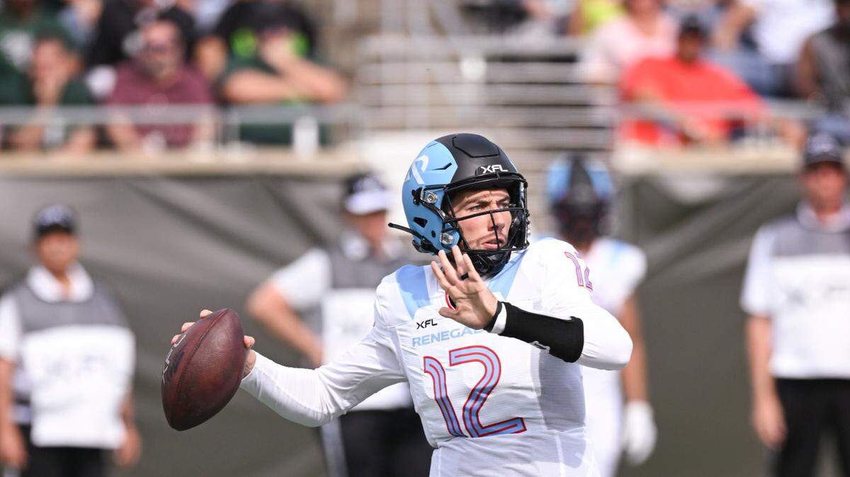Arlington Renegades quarterback Luis Perez won his inaugural game versus the Orlando Guardians and plays the D.C. Defenders next.