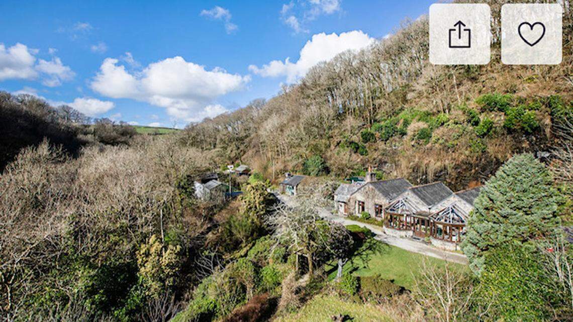 A home in Cornwall, England, has hit the real estate market for $1.3 million. The house sits on top of Carnglaze Caverns, which is underground caves.