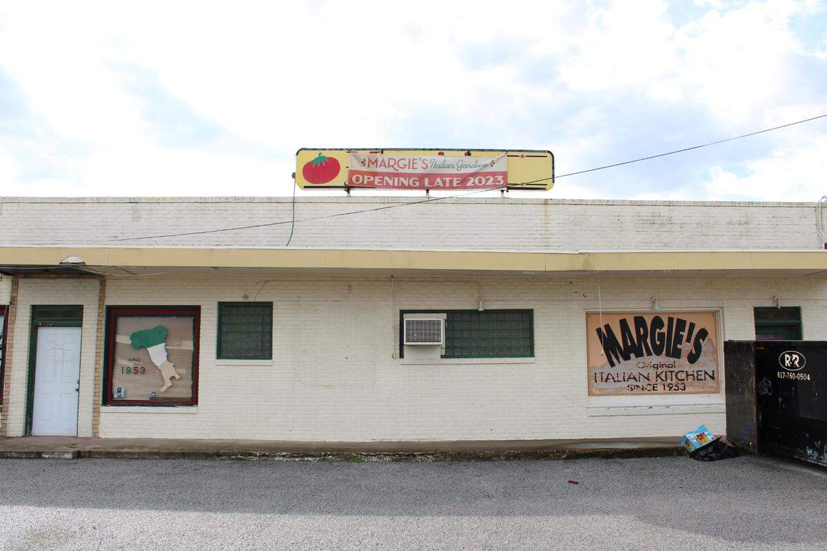 Margie Walters and her mother founded Margie’s Italian Garden after they immigrated from Italy to Fort Worth in 1953. The new restaurant was slated for a 2023 opening, but delays in the permitting process have pushed that back considerably.