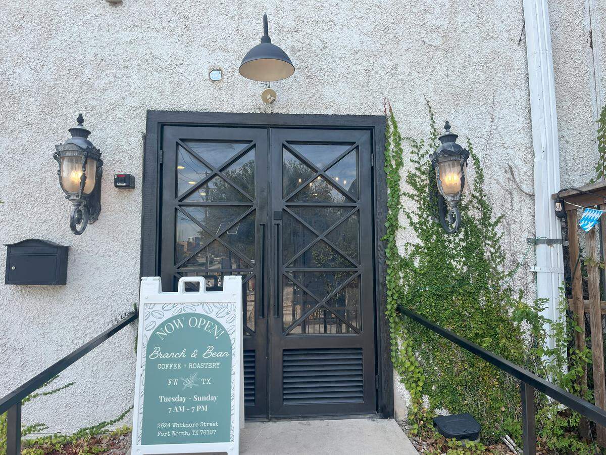 Branch and Bean Coffee has its own entrance to the left of Maple Branch’s entrance at 2628 Whitmore Street, Fort Worth.