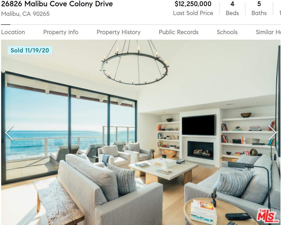 View from living room.