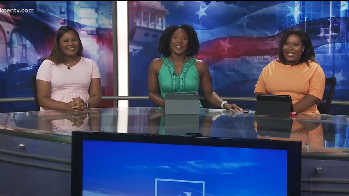 Ashley Carter, Taheshah Moise and Jasmin Caldwell — who form the “Texas Today” morning show on KCEN — made history in representing the first all-Black, all-female news team, their station said.