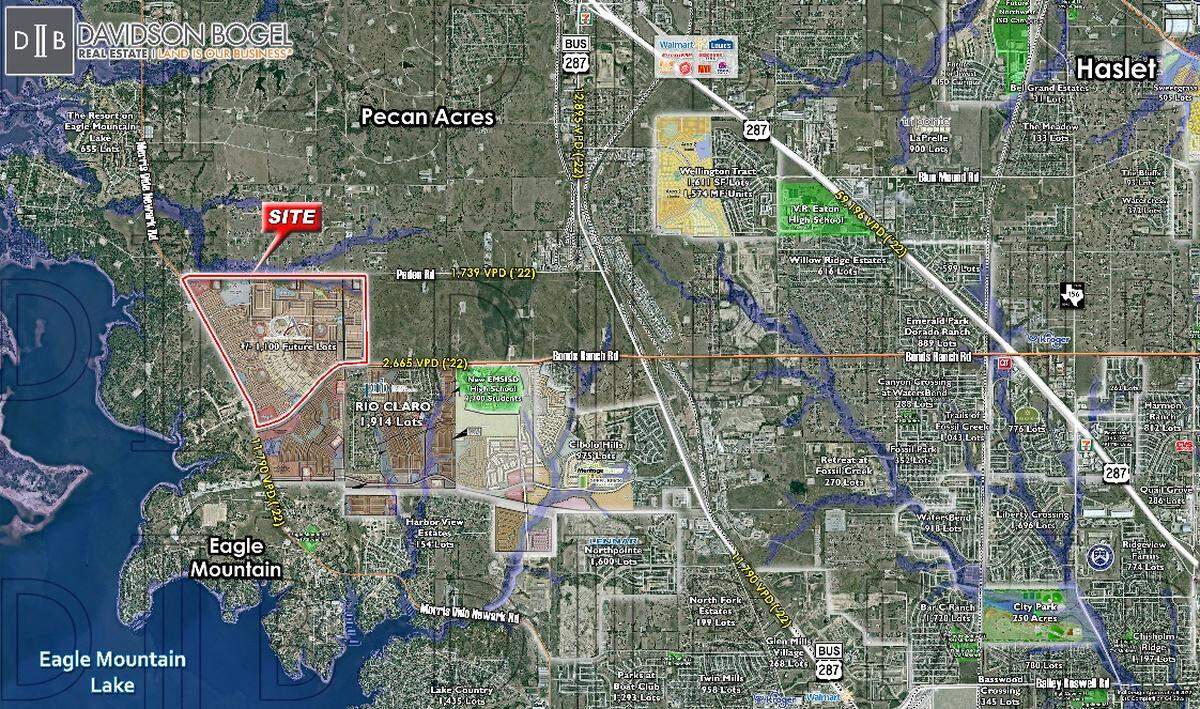 Centurion American, a developer based near Dallas, announced a 1,100 home community near Eagle Mountain Lake Friday