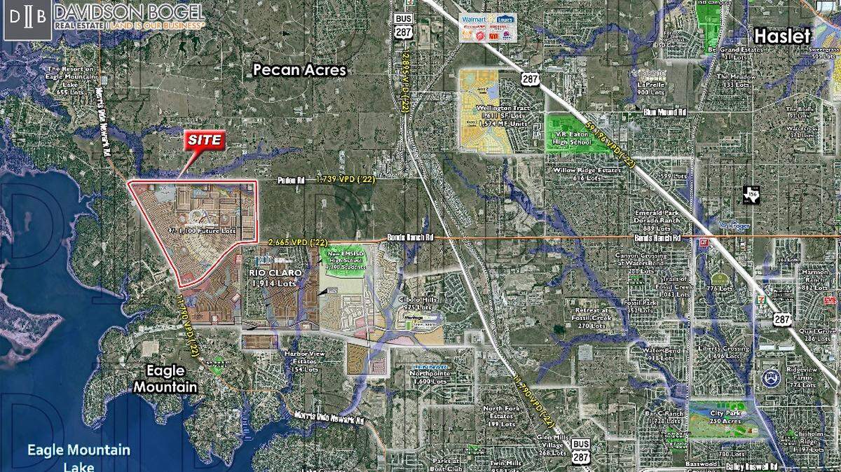 Centurion American, a developer based near Dallas, announced a 1,100 home community near Eagle Mountain Lake Friday