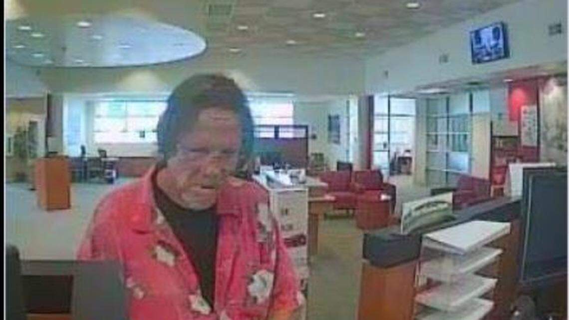 Police in Richland Hills are looking for an older man who is a suspect in a bank robbery