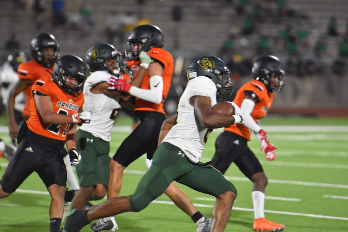 Fort Worth Western Hills wins their first game of the season against Fort Worth Polytechnic during a high school football game at Clark Stadium in Fort Worth, Texas, Thursday, September 7, 2023.