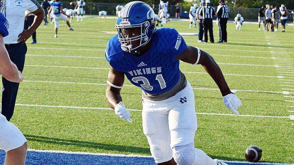 A 4-star prospect, Nolan Catholic 2019 LB/DE NaNa Osafo-Mensah will commit to Texas or Notre Dame on May 19.