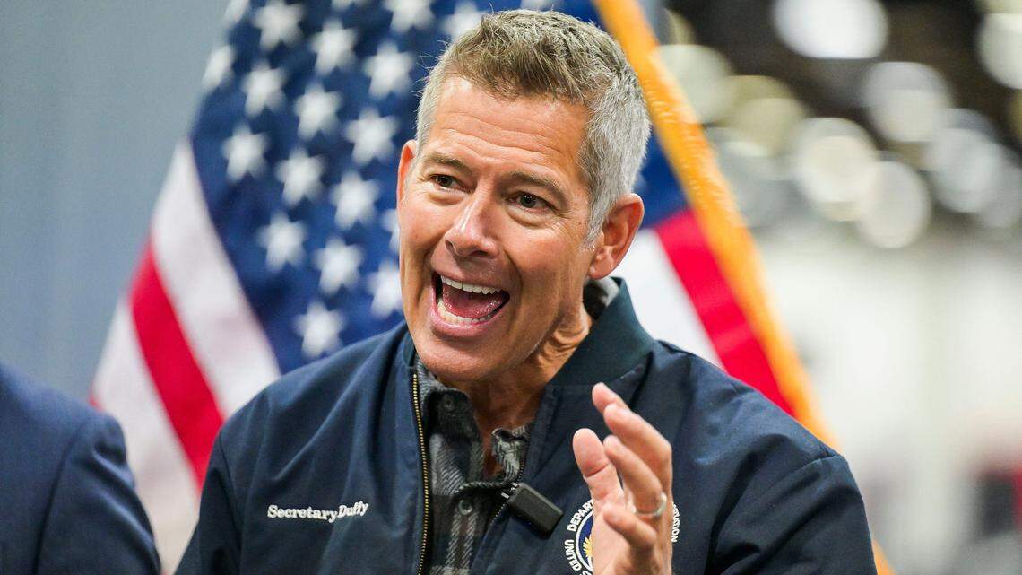 Transportation Secretary Sean Duffy’s new road trip show stops by Fort Worth