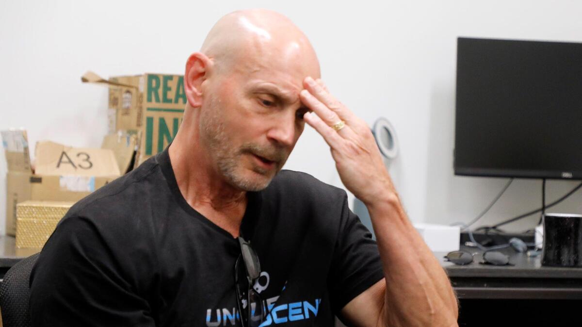 Former Fort Worth police officer Brian Franklin gets slightly emotional as he talks about his family during an interview with the Star-Telegram in Fort Worth, Texas, on June 23, 2023. Franklin spent 21 years in prison accused of a crime of which he was later found not guilty. Now he is seeking compensation for his time served.