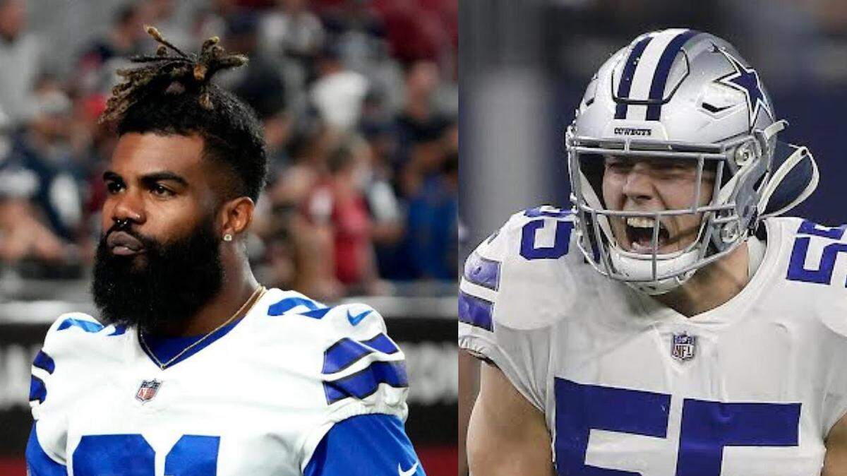 In the Dallas Cowboys’ win in New Orleans Thursday night, starting running back Ezekiel Elliott, left, showed the affects of playing with a leg injury while starting linebacker Leighton Vander Esch continues to struggle as well.