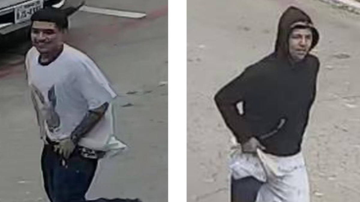 The Dallas Police Department is asking for the public’s help identifying two suspects wanted in an aggravated robbery on Walnut Hill Lane on May 9. 